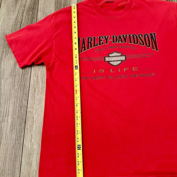 Harley-Davidson Vibrant Red Tee - Picture 3 of 5